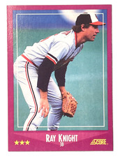 RAY KNIGHT Baltimore Orioles, Red, Mets 1988 Score Baseball Card #96 of 660