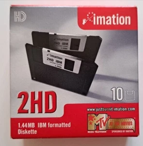Scatola Floppy Disk MF 2HD Imation 9 Unità - Afbeelding 1 van 2