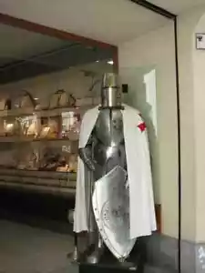 Traje de armadura medieval templario portátil cruzado combate armadura de cuerpo completo disfraz - Imagen 1 de 5
