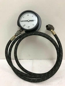 Ashcroft 30 PSI Gauge Stratoflex Hydraulic Hose Valve Brass Fittings - Imagen 1 de 7