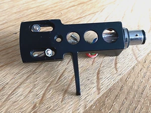 Vintage black metal Headshell. For Technics, etc. - Picture 1 of 2