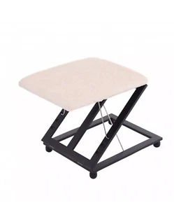 NEW! Adjustable Folding Cushion Padded Footstool Foot Leg Rest - Picture 1 of 7