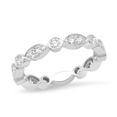 TIFFANY & Co. Platinum .62ct Diamond Jazz Ring 5.5 New - Image 1 of 4