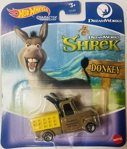 DONKEY / SHREK / HOT WHEELS CHARACTER CARS / MATTEL - Picture 1 of 2
