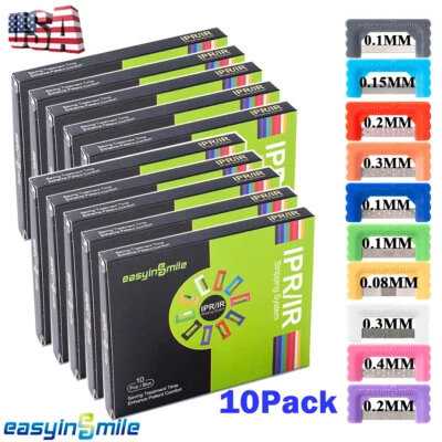 1/10 juegos de tiras de pulido dentales de reducción interproximal Ortho IPR/IR sierras rápidas Foto 1 de 4