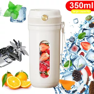 Tragbarer Mixer Trinkflasche 350ml Persönlicher Entsafter Becher für Shakes Smoothies - Bild 1 von 15