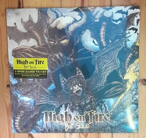 HIGH ON FIRE Bat Salad 12" Vinyl LIM Clear Base Grape Ruby Heavy Splatter SEALED - Bild 1 von 3