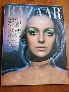 Vintage Harper's Bazaar Magazine April 1969 Hiro Mitchell Anouk - Picture 1 of 1