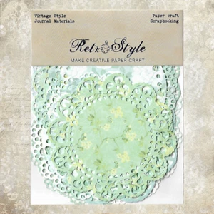 20Pcs Green Round Lace Paper Doilies Wedding Party Decor Scrapbooking Craft DIY - Picture 1 of 2