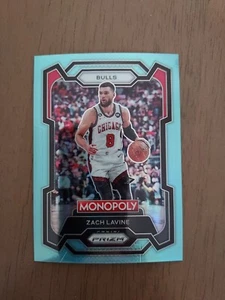 2023-24 Panini Monopoly Prizm Zach Lavine Teal Prizm #17 96/199 SP - Bild 1 von 2