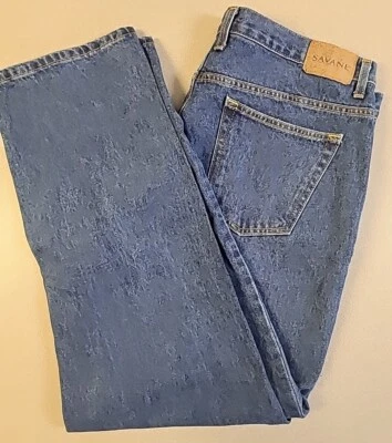 Men's Savane Denim Jeans Size 38x30 Straight Leg - Imagem 1 de 4