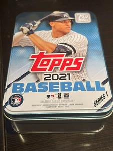 Empty 2021 Topps Series 1 Baseball Tin Aaron Judge on front - Picture 1 of 3
