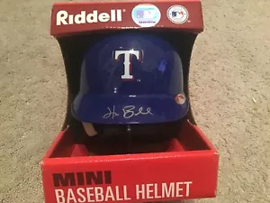Hank Blalock AUTOGRAPH Just Minor Mini Helmet Texas Rangers AUTO Signed Baseball - Picture 1 of 4