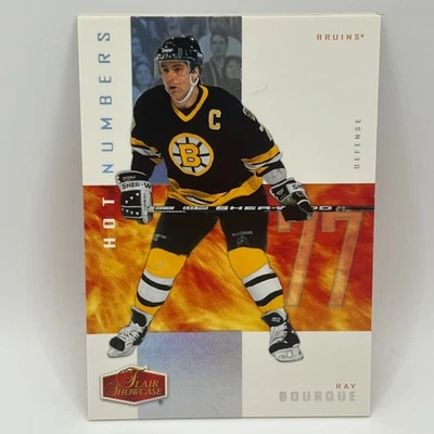 2006-07 Flair Showcase Hot Numbers Jersey Parallel Ray Bourque #3 /77 - Image 1 of 2