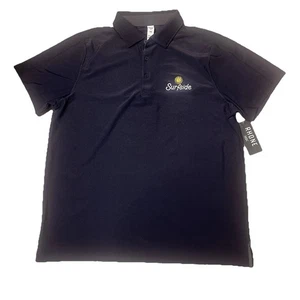 Polo da golf uomo Rhone Pique Surfside nuova con etichette grande blu navy $88 vendita al dettaglio - Foto 1 di 12