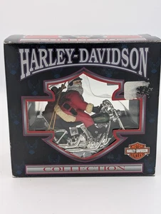 Harley Davidson Colección Navidad Adorno Polo Norte Papá Noel En Moto Nuevo En Caja - Imagen 1 de 2