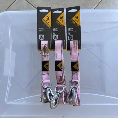 Lot Of 3 Real Tree Browning Dog Leash Pet Products Camo Dog Collar 6 Feet NEW - Image 1 of 4