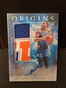 2024-25 Panini Origins Ariel Hukporti Tessellated SSP ROOKIE KNICKS PATCH AUTO - Picture 1 of 4