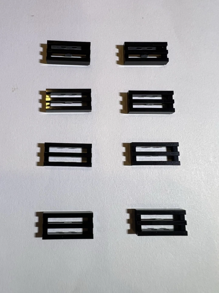 Lego Lote De 8 Parrillas Rejilla Radiador 1x2 Negro Nuevo City Vent Car Foto 1 de 1