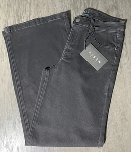 Risen Women's Mid Rise Clean Wide Leg Jeans Size 9/29 Black NEW - Picture 1 of 6