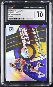 2021 DONRUSS OPTIC EXPRESS LANE #4 STEPHEN CURRY WARRIORS PSA 10 - Picture 1 of 3