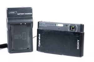 Sony Cybershot DSC-T77 fotocamera digitale compatta sottile touch screen nero 10,1 megapixel - Foto 1 di 6