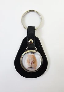 Llavero de cuero de hámster ideal regalo de cumpleaños N50 - Imagen 1 de 1