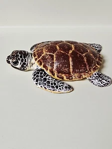 Sea Turtle Aquatic Life Plastic Pvc Ocean Figure By Terra Maison Battat  - Picture 1 of 14