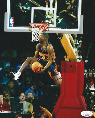 Foto firmada por Jason Richardson Golden State Warriors 8x10 autografiada 2 JSA Foto 1 de 2