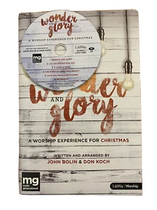 WONDER AND GLORY: Choral Book/CD Combo~Bolin/Koch~Lifeway~CHRISTMAS Worship~NEW - Picture 1 of 2