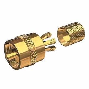 Shakespeare Centerpin Connector PL-259-CP-G Gold-Plated Marine - Foto 1 di 1