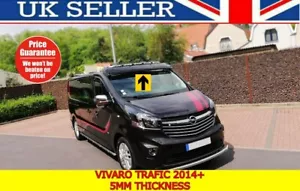 VAUXHALL VIVARO RENAULT TRAFIC 2014-2020 SOLID SUNVISOR SUN VISOR WIND DEFLECTOR - Picture 1 of 5