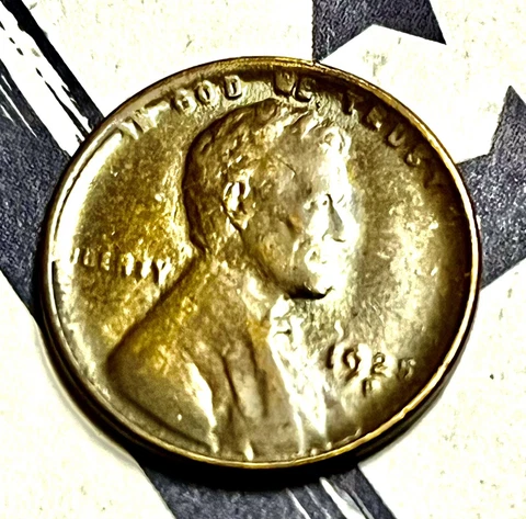 1925-D WHEAT PENNY ERROR STRUCK THRU LATE STAGE DIE CAP OR HEAVY GREASE RARITY! Cover