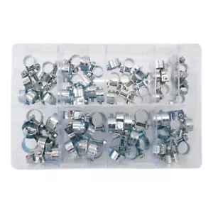 75 Pezzi Scatola Assortita di Mini Clip per Tubo in Acciaio Inox (7-17mm) Clip Morsetto - Foto 1 di 2