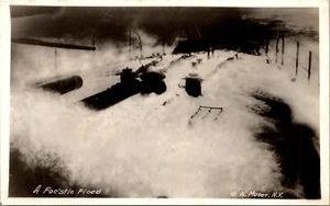 A foc'stle Flood N. Moser RPPC - Picture 1 of 2