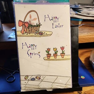 Vintage American Greetings Easter Wishes Cards 8 Count With Envelopes NOS - Picture 1 of 5