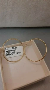 OHRRINGE AUS 750/18 KT GELBGOLD, MITTELRING, Gr. 2,10 - Bild 1 von 2
