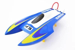 M380 15.1" Fiber Glass Catamaran Electric Racing RC Boat Model W/Motor Servo ESC - Picture 1 of 10