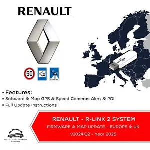 2025 RENAULT R-LINK 2 System - Aktualizacja oprogramowania + NAWIGACJA SATELITARNA GPS Mapy + Speed Cam - Zdjęcie 1 z 12