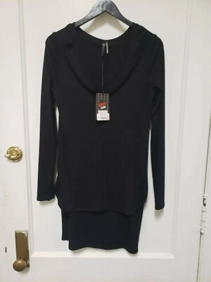 NWT VIMMIA Serenity High Lo Tunic - Black - Size Small Foto 1 de 4