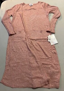 LuLaRoe Kids Sariah Duster Long Cardigan Sweater Blush Sparkle Size 12 NWT #443 - Picture 1 of 5