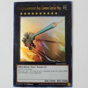 Superdreadnought Rail Cannon Gustav Max - RA04-EN063 - NM - Ultra Rare - 1st ed - Picture 1 of 2