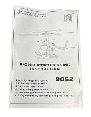 Manuale Di Istruzioni Solo Per Elicottero RC Double Horse 9062 - Immagine 1 di 2