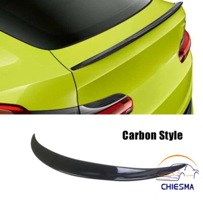 Rear Trunk Spoiler Wing Lip For 2014-2016 2017 BMW X4 F26 P-Style Carbon Look Foto 1 de 4