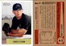 Chris Flinn 2002 Bowman Heritage #4 Card Tampa Bay Devil Rays