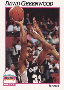 1991-92 NBA Hoops #192 David Greenwood San Antonio Spurs