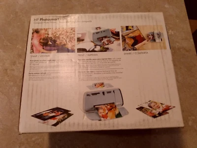 HP Photosmart A522 Compact Photo Inkjet Printer New Unopened + Photo Paper - Image 1 of 4