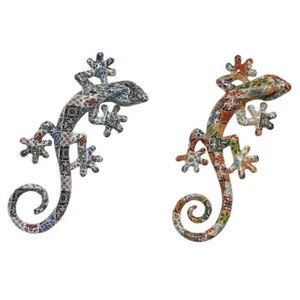 Decoración de Pared Home ESPRIT Multicolor Lagarto Mediterráneo 10 x 4 x 22 c - Imagen 1 de 3