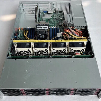 Supermicro H11SSW-NT Server/12X3.5" （2XNVME）BAY/1XEPYC 7302/4X32G 3200MHz/1T M.2 - Image 1 of 2