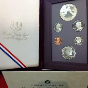 1988-S Proof PRESTIGE SET 6 Coin w/Box and Cert SILVER - Picture 1 of 1